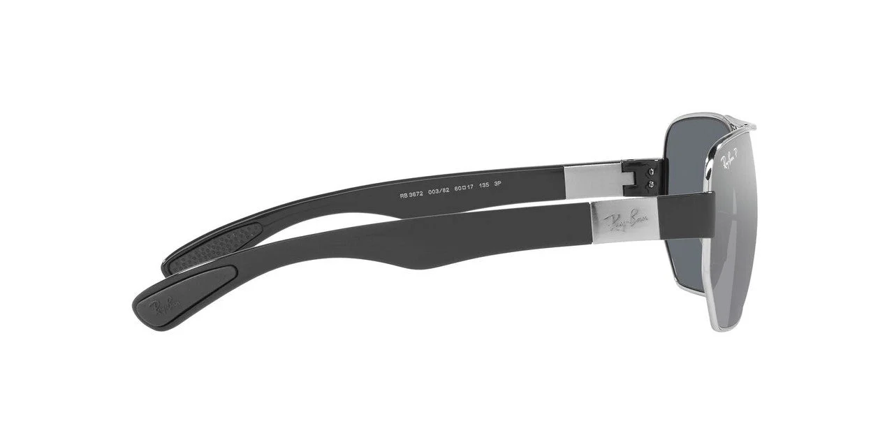 Gafas de Sol Ray-Ban 0RB3672 Unisex Color Plateado - Image 5