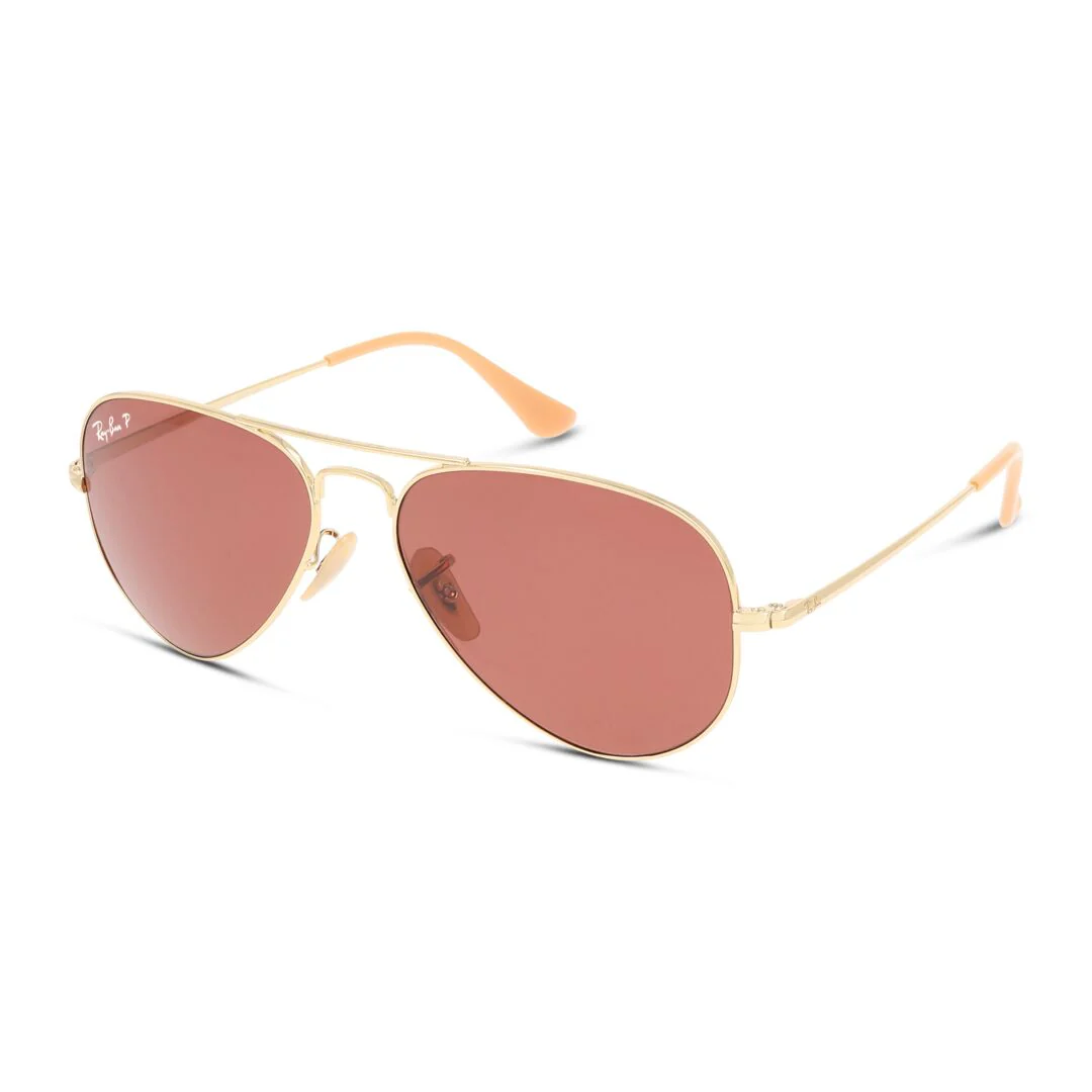 Gafas de Sol Ray-Ban 0RB3689 Unisex Color Dorado - Image 2