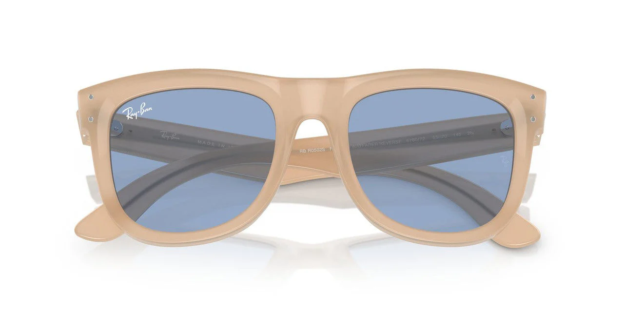Gafas de Sol Ray-Ban RBR0502S Unisex Color Beige - Image 4